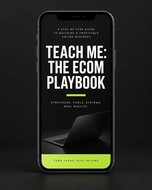 Teach Me: The Dropshipping Playbook on a phone screen